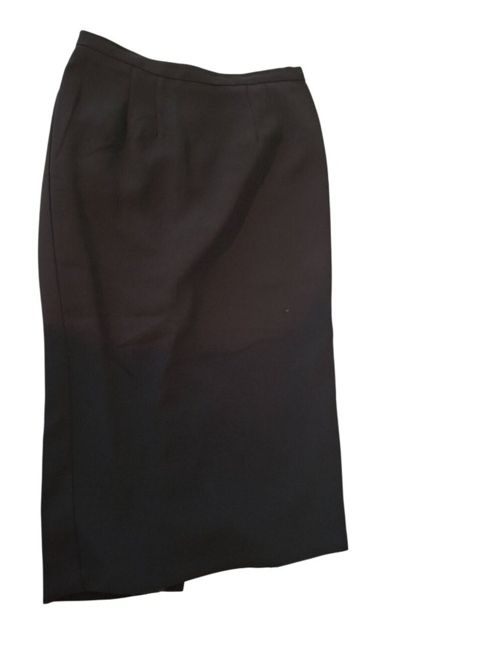 Lily & Taylor New York Black Midi Pencil Skirt Size 8 Career Chic Classic Modern